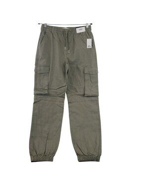 NEW Baggy Cargo Jogger Pants Women's Sz L Olive Green